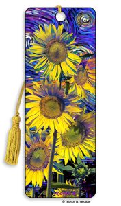 Artgame_3D Bookmark SUNFLOWERS