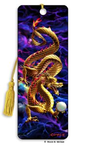 Artgame_3D Bookmark GOLDEN DRAGON