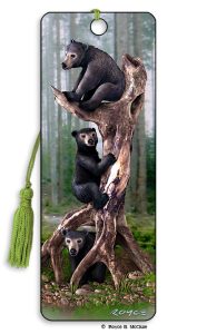 Artgame_3D Bookmark BLACK BEARS