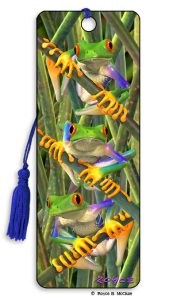 Artgame_3D Bookmark TREE FROGS