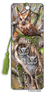 Artgame_3D Bookmark OWLS