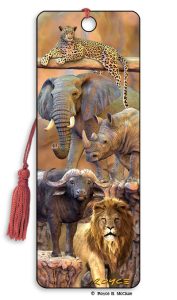 Artgame_3D Bookmark BIG FIVE