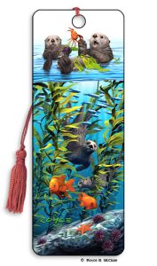 Artgame_3D Bookmark SEA OTTERS
