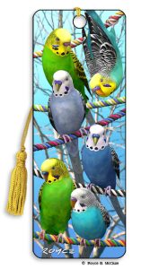Artgame_3D Bookmark BUDGIES