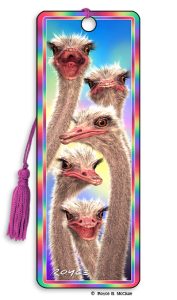Artgame_3D Bookmark OSTRICHES
