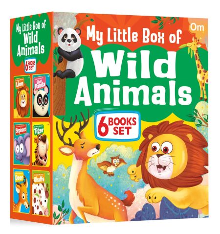 My Little Box of Wild Animals: Early Learning Jungle Friends 6 Board Books for Kids