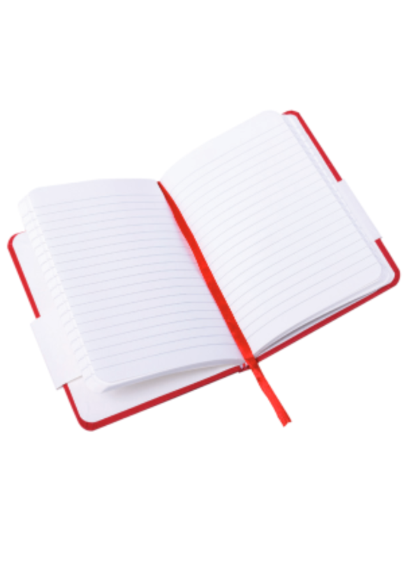 WRITECRAFT Notebook A6 Black Flexibound with Elastic Strap