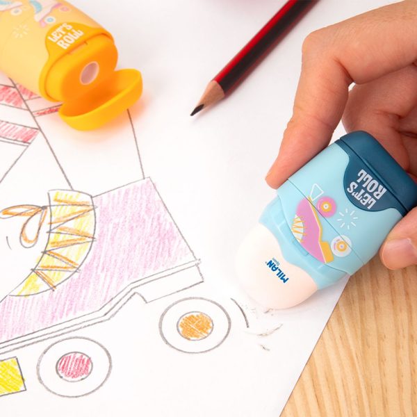 Capsule Eraser with Pencil Sharpner