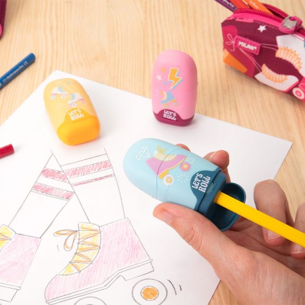 Capsule Eraser with Pencil Sharpner